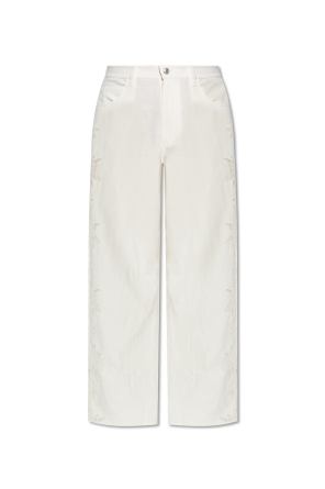 White Trousers Sisley Cult Gaia - Vitkac Italy